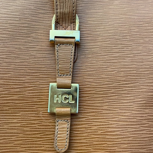 HCL Germany Vintage Bowler Frame Shoulder Bag Cognac color brown/tan - Picture 6 of 16